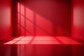 Abstract red studio background for product presentation Royalty Free Stock Photo