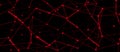 Abstract red tech network. Abstract dots and lines texture background. copy space. Royalty Free Stock Photo