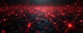 Abstract red tech network digital background. Futuristic dots and lines texture. Modern data connection internet, blockchain Royalty Free Stock Photo