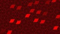 Abstract red technological hexagon background illustration.