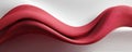 Abstract red textured wave pattern on a smooth white background Royalty Free Stock Photo