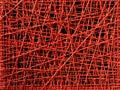 Abstract red thread texture of irregular lines Royalty Free Stock Photo