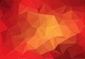 Abstract red tone low polygon background texture vector