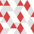 Abstract red triangles vector pattern design seamless style on white gray background. illustration vector eps10 Royalty Free Stock Photo