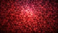 Abstract red triangular mosaic background texture with gradient shading. Generative AI Royalty Free Stock Photo