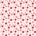 Abstract red viruses seamless pattern