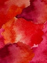 Abstract red watercolor gradient paint grunge texture background. Royalty Free Stock Photo