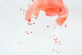 Abstract red watercolor splatters Royalty Free Stock Photo