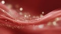 Abstract red wave with sparkles and bokeh light effects, festival Double Tenth Royalty Free Stock Photo