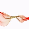 Abstract red waves background Design Template. Bright red background with curved lines Royalty Free Stock Photo