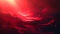 Abstract Red Waves With Light Rays And Floating Particles image photo Royalty Free Stock Photo