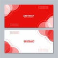 Abstract red and white background texture illustration with dots for banner, social media template, poster and flyer template Royalty Free Stock Photo