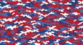 Abstract Red White Blue Camouflage Pattern Royalty Free Stock Photo