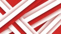 Abstract Red and White Geometric Striped Background Design Royalty Free Stock Photo