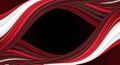 Abstract red and white swirls frame a dark center space for design Royalty Free Stock Photo