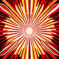 abstract red and yellow background with radial, radiating, converging lines Generative AI Royalty Free Stock Photo