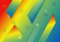 Abstract Red Yellow and Blue Liquid Gradient Geometric Shapes Background Royalty Free Stock Photo