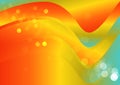 Abstract Red Yellow and Blue Liquid Gradient Wavy Background Royalty Free Stock Photo