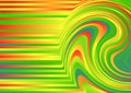 Abstract Red Yellow And Green Gradient Wavy Ripple Lines Background Beautiful elegant Illustration Royalty Free Stock Photo