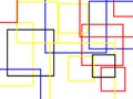 Abstract red yellow grey blue squares with white background Royalty Free Stock Photo