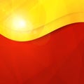 Abstract red yellow orange design template with co