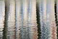 Abstract reflection of trees in water Royalty Free Stock Photo