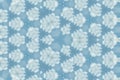 Abstract reflection of white clouds and blue sky cloudscape for background use, kaleidoscope image