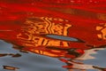 Abstract reflections of colours in water Royalty Free Stock Photo