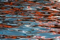 Abstract reflections of colours in water Royalty Free Stock Photo