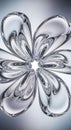 Abstract Reflective Petals Pattern Royalty Free Stock Photo