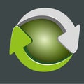 Abstract refresh icon Royalty Free Stock Photo