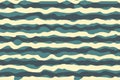 Abstract rendy horizontal background with geometric wavy texture