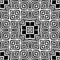 Black and white SEAMLESS GEOMETRIC pattern