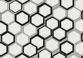 Geometric hexagonal pattern abstract background modern design Royalty Free Stock Photo