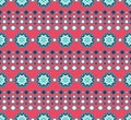 Abstract repeating pattern in Boho style