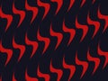 Abstract repeating red curve fire flame pattern background Royalty Free Stock Photo