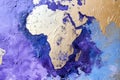 Abstract representation of the African continent Royalty Free Stock Photo