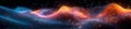 Abstract Representation of AI Algorithms Visualized as Colorful Flowing Lines and Data Points Royalty Free Stock Photo