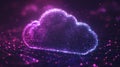 Abstract representation of a cloud computing concept Royalty Free Stock Photo
