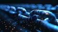 Abstract Representation of Decentralized Blockchain Technology