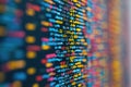 Colorful Abstract Software Code on Screen, Digital Technology Background Royalty Free Stock Photo