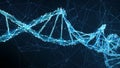 Abstract Motion Background - Digital Plexus DNA molecule 4k Loop