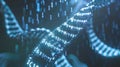 DNA Double Helix Digital Code Structure Representing Data Processing Royalty Free Stock Photo
