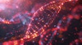 Data Driven DNA Helix with Binary Code, Genetic Information and Digital Future Royalty Free Stock Photo