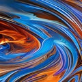 An abstract representation of the elements of nature, with swirling patterns of fire, water, earth, and air2, Generative AI