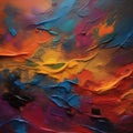 Abstract representation of emotions expressed through a vibrant and expressive palette, conveying depth and complexity2