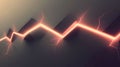 Abstract representation of energy with a zigzag pattern and lightning effects Royalty Free Stock Photo
