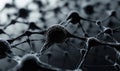 Abstract representation of interconnected neurons in a neural network