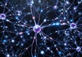 Abstract representation of interconnected neurons, Royalty Free Stock Photo