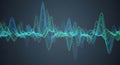 Abstract representation of sound waves or frequency waves Royalty Free Stock Photo